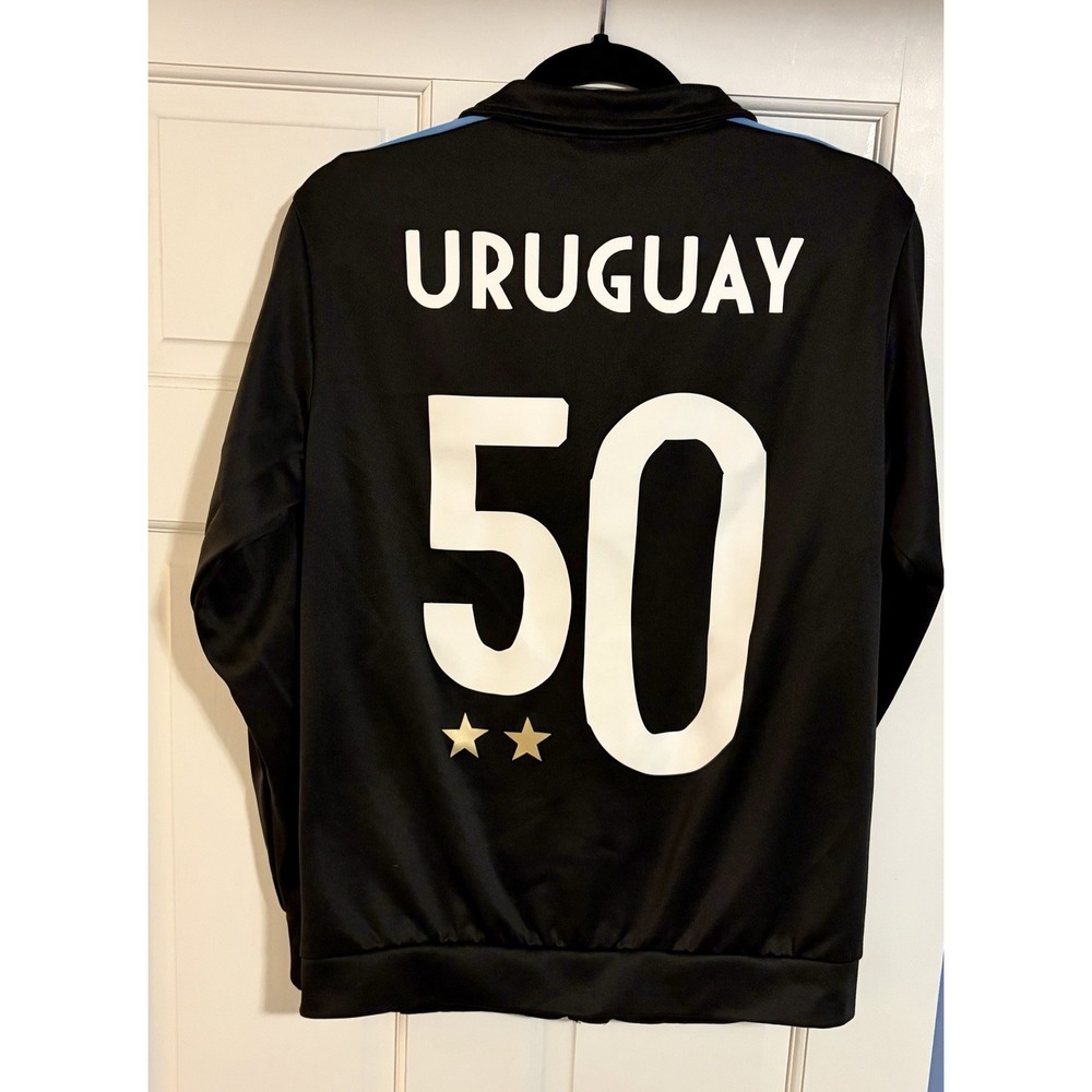 Puma Black and Light Blue Uruguay Track Jacket - Picture 2 of 11